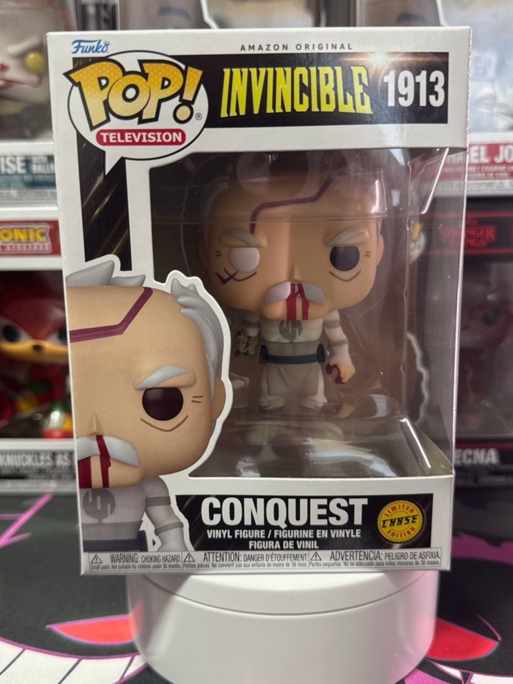 Funko Pop! Invincible Conquest Chase 1913 Vinyl Figure - White, Purple, Red